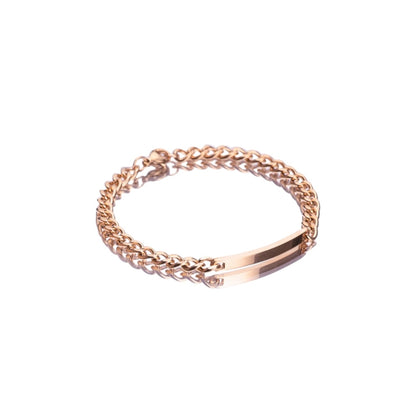 ESME Engraved Stainless Steel Couple Bracelet